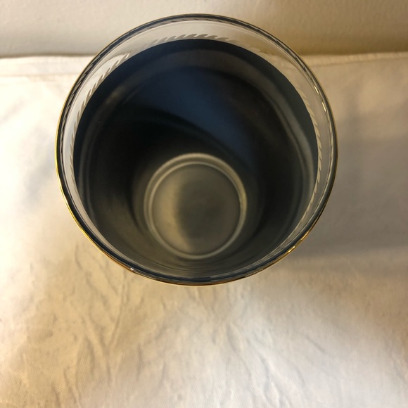 Vintage Federal Glass Barbados Glass , 5” West Indies, Gold Rimmed - Picture 5 of 8